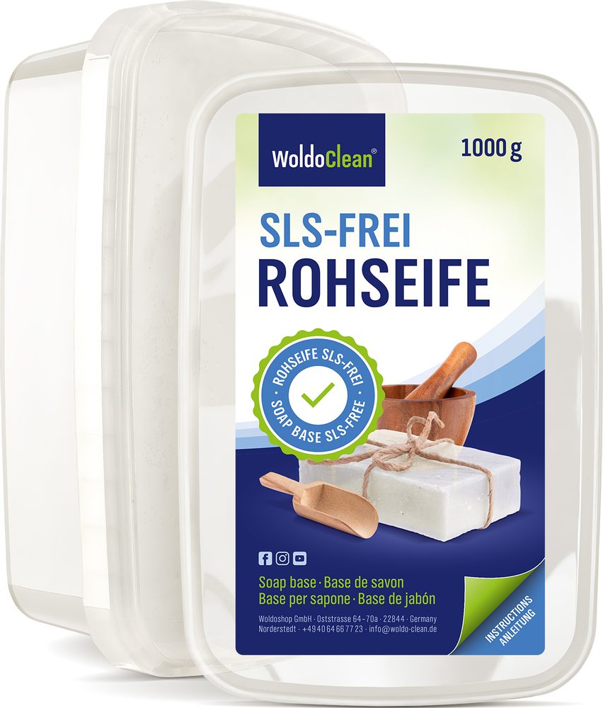 Átlátszó glicerin massza házi készítésű szappanokhoz - szulfátok nélkül - 1 kg - WoldoClean®