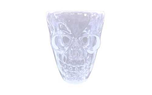 Átlátszó pohár koponyával - Halloween 5 cm - GUIRCA
