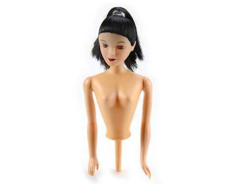 Beszúró  Barbie baba - fekete hajú - PME