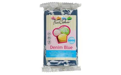 Denim kék hengerelt fondant 250 g (blue) - FunCakes