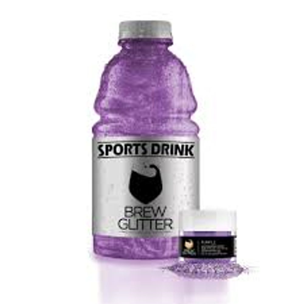Ehető csillámpor italokba - lila - Purple Brew Glitter® - 4 g - Brew Glitter