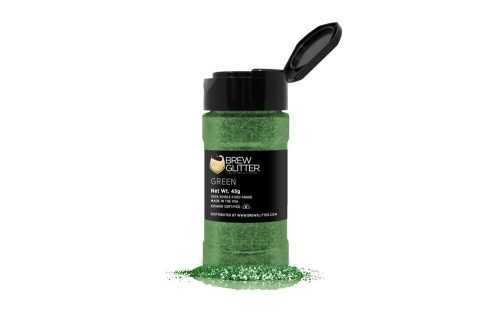 Ehető csillámpor italokhoz - zöld - Green Brew Glitter® - 45 g - Brew Glitter