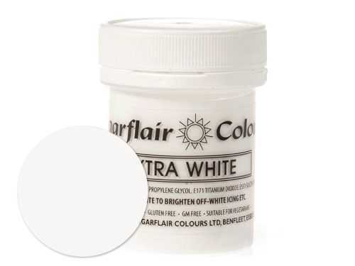 Extra fehér gélpaszta szín - fehérítő 42 g - Sugarflair Colours