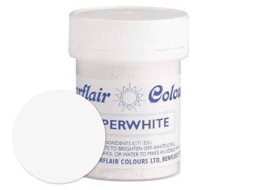 Fehérítő por Superwhite 20 g fehér - Sugarflair Colours