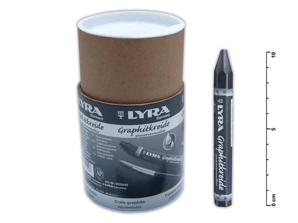 Fekete grafit kréta lemosható 12 mm - 24 db - MFP Paper