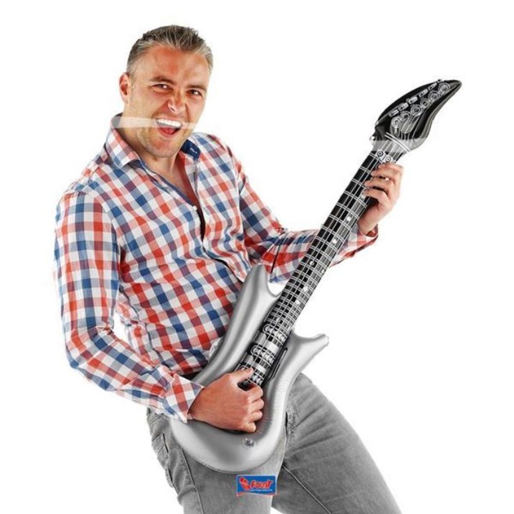 Felfújható gitár ezüst 100 cm - Folat