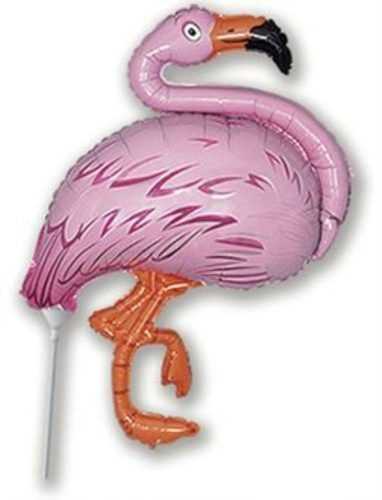 Flamingó fólia lufi 35 cm (NEM TÖLTHETŐ HÉLIUMMAL) - Flexmetal