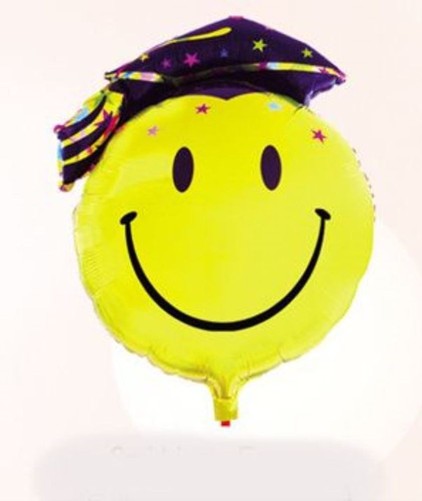 Fólia Smiley léggömb - Ballagás 95 cm - BALONČ