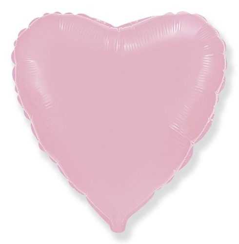 Fólia léggömb 45 cm Szív világos rózsaszín - Flexmetal