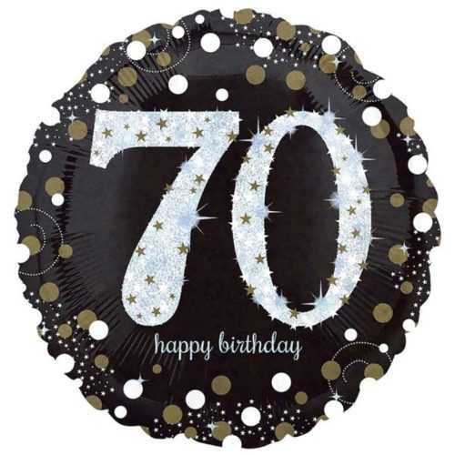 Fólia léggömb 70 év - Happy birthday - születésnap - 43 cm - Amscan