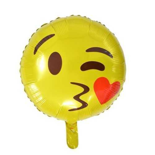 Fólialufi Smiley Kiss 45 cm - BALONČ