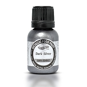 Folyékony fémfesték Dark Silver 25 ml - ezüst - Rainbow Dust