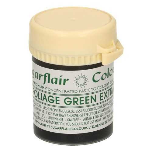Gélszín extra zöld ( Foliage green extra ) - 42 g - Sugarflair Colours