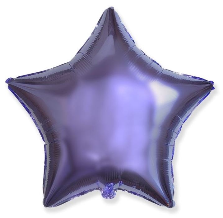 LILA csillag alakú fólia lufi - 45 cm - Flexmetal