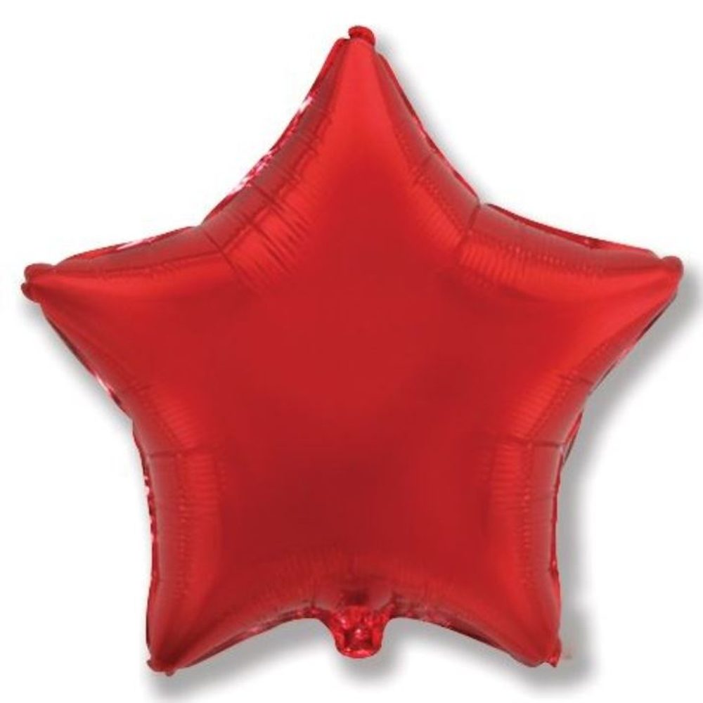 Léggömb fólia 45 cm Csillag piros - Flexmetal