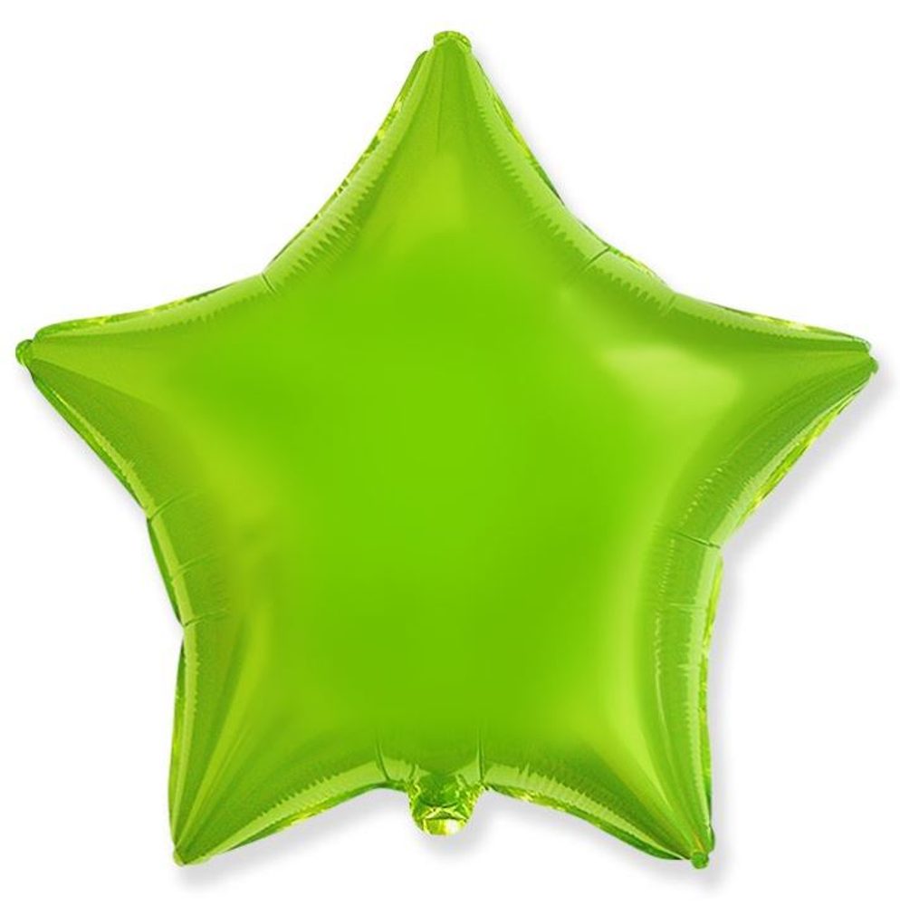 Léggömb fólia 45 cm Star lime zöld - Flexmetal