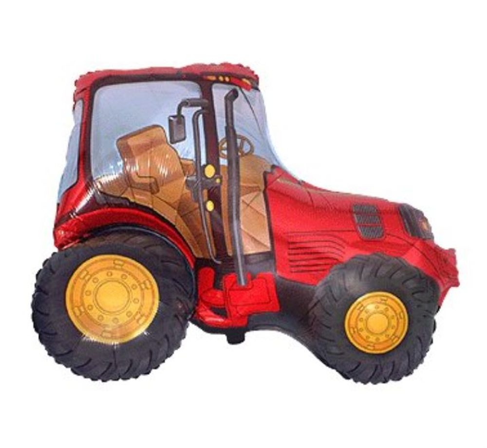 Léggömb fólia 60 cm Traktor piros - GoDan