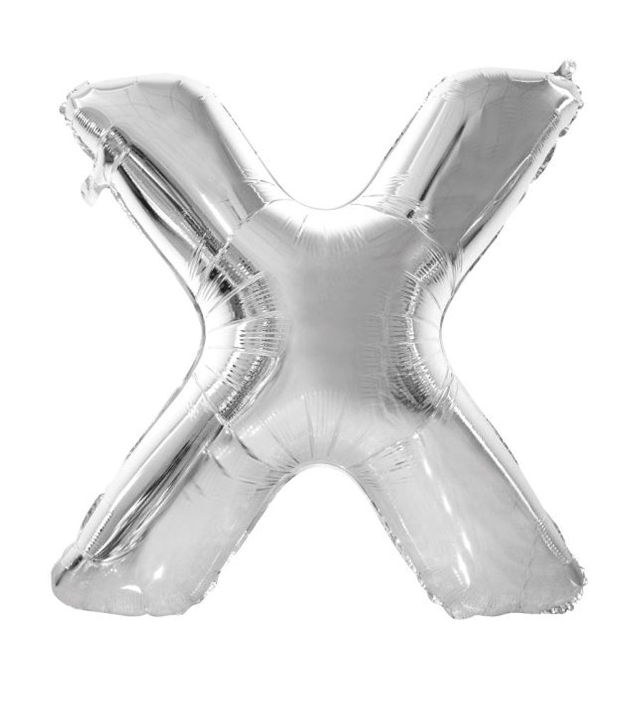 Léggömb fóliából "X" betű 115 cm - BALONČ