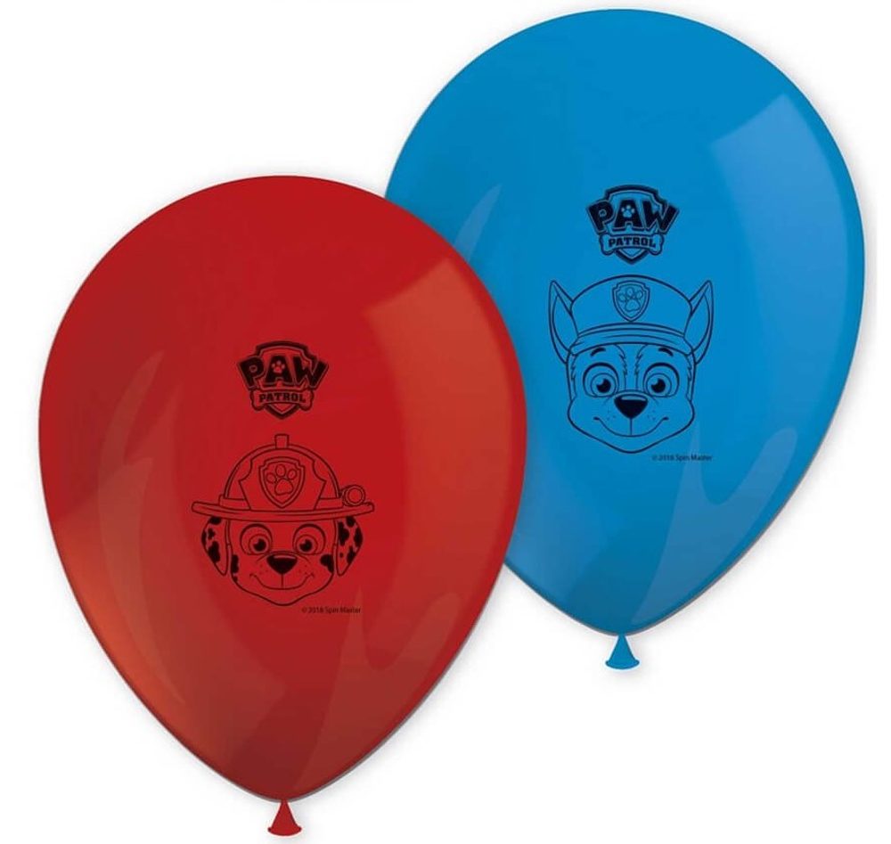 Mancs őrjárat léggömbök Paw patrol  - 8 db 28 cm-es - Amscan