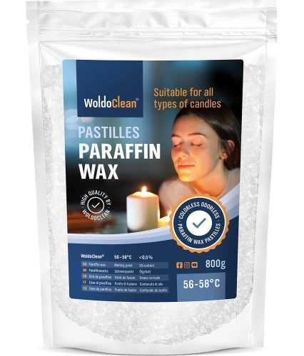 Paraffinviasz granulátum házi gyertyák készítéséhez - 800 g - WoldoClean®