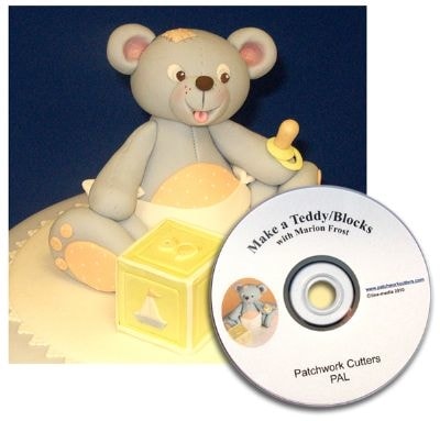 Patchwork kiszúró forma - Mackó / Teddy + DVD - Patchwork Cutters