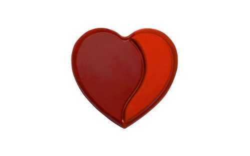 Piros csokoládé szív 40 db - 3
