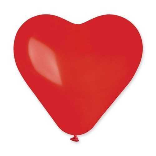 Piros szív alakú lufi 1 db - SMART