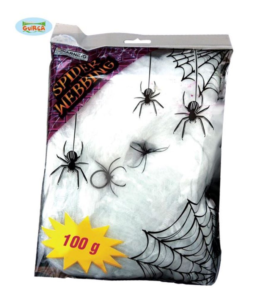 Pókháló fehér 100g - Halloween - GUIRCA