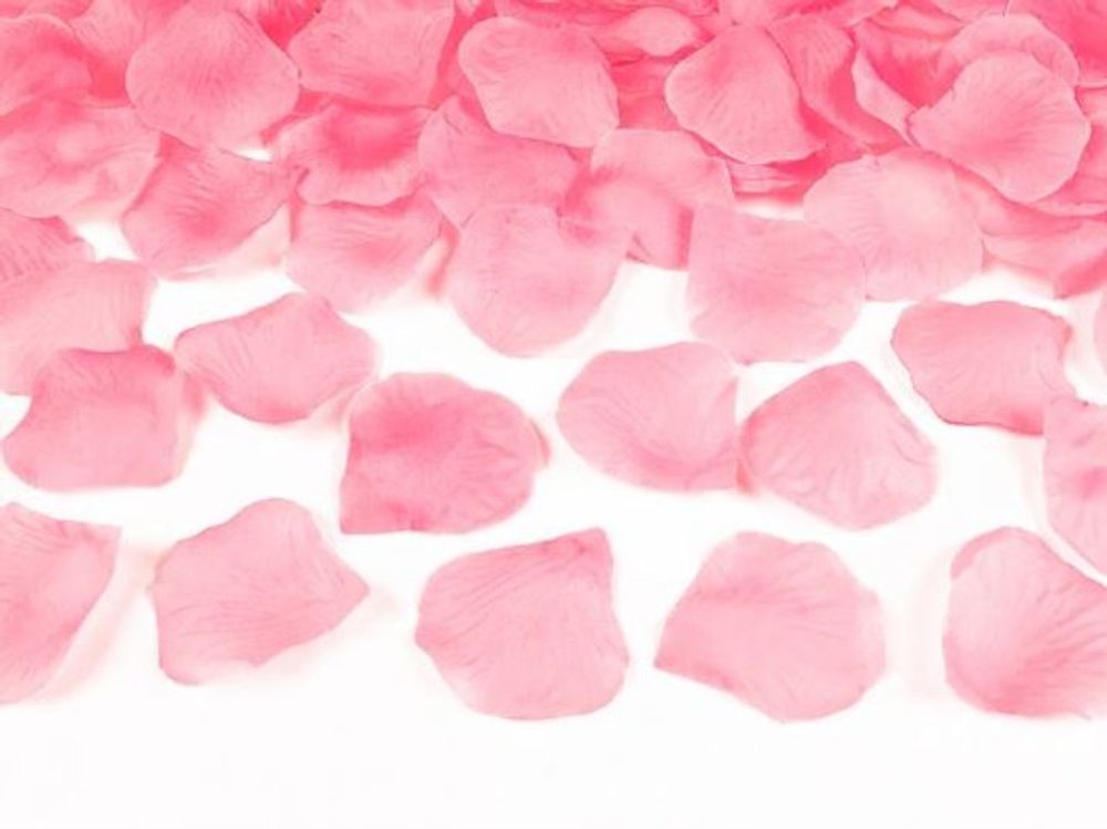Rózsaszirmok textil - világos rózsaszín 100db - xPartydeco