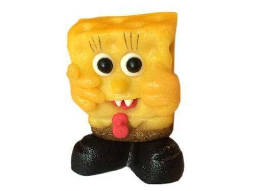 Sárga marcipán figura nadrágban - marcipán torta figura - Frischmann