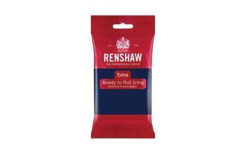 Sötét kék bevonó anyag - hengerelt fondant Navy Blue Renshaw 250 g - Renshaw