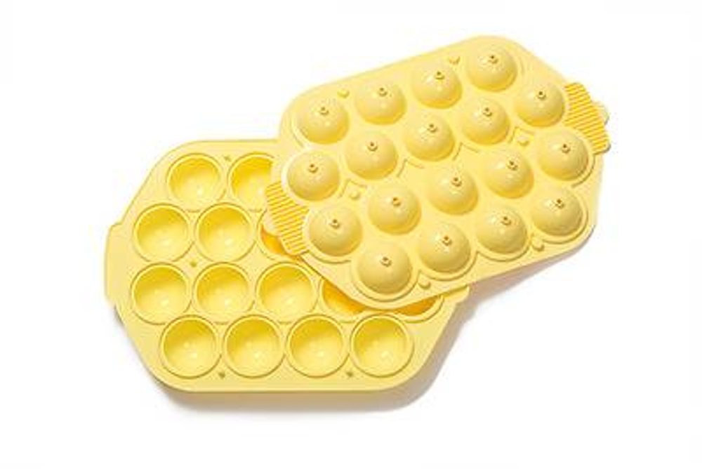 Szilikon forma 18x cake pops sárga színű tortához - Decora