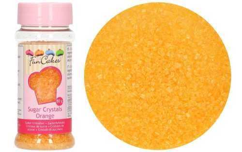 Színes dekoratív narancssárga cukor 80 g - FunCakes