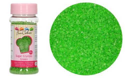 Színes dekoratív zöld cukor 80 g - FunCakes