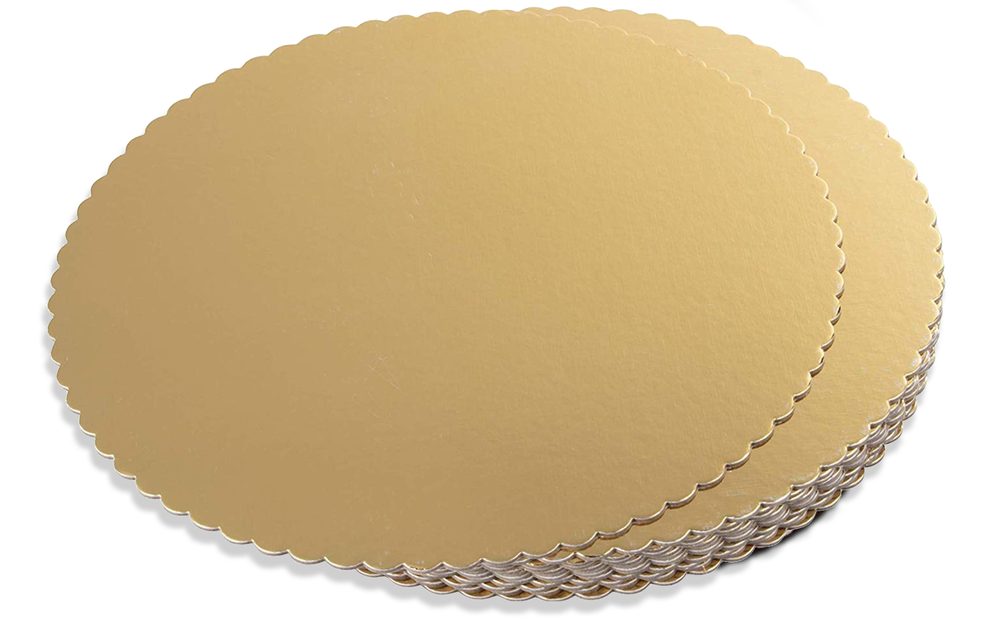 Torta alátét arany kerek 20 cm - Artigian