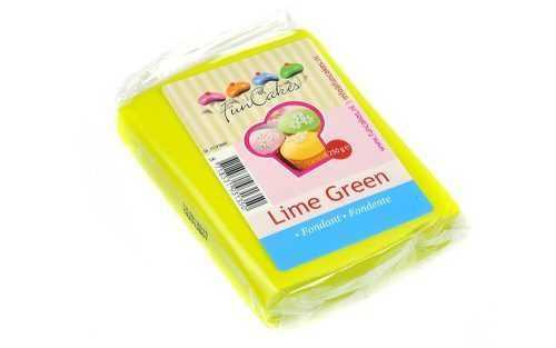 Zöld hengerelt fondant Lime green (színes fondant) 250 g - lime zöld - FunCakes