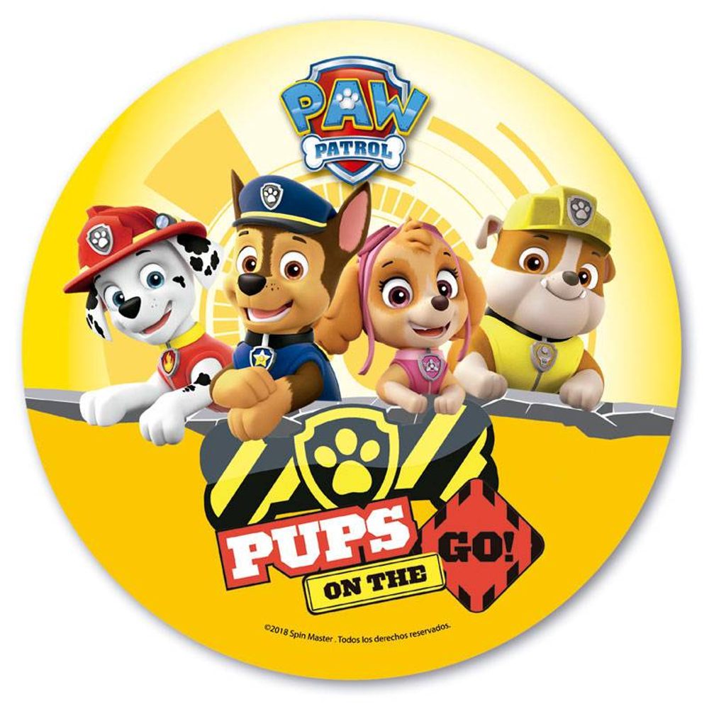 Mancs őrjárat ehető ostyakép tortára - Paw patrol GO! - 20 cm - Dekora