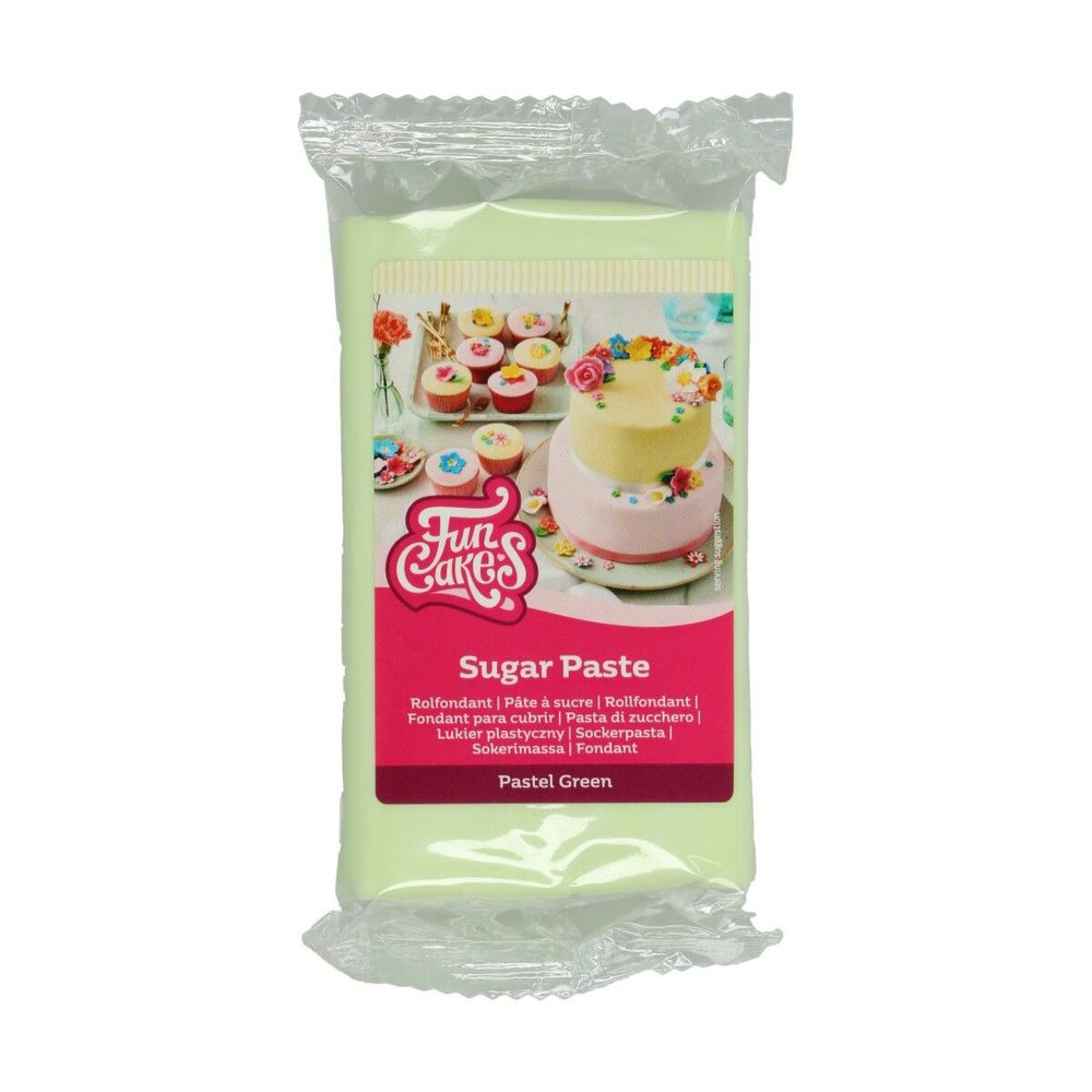 Zöld göngyölt fondant pasztell zöld - 250 g - FunCakes