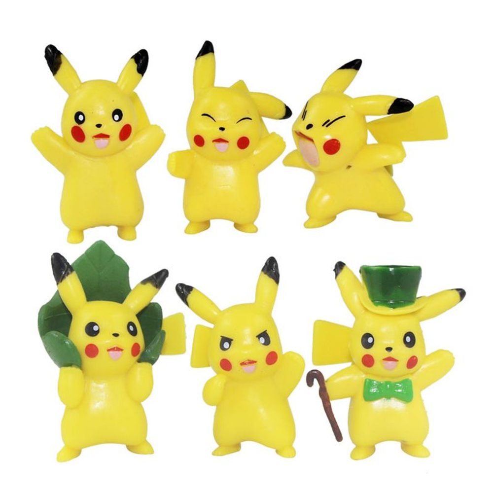 Pokémon torta figurák 6db Pikatchu - Cakesicq