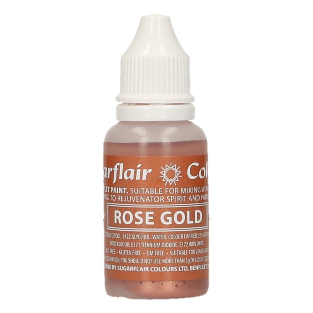 Ehető folyékony festék Rose Gold - 14 ml - Sugarflair Colours