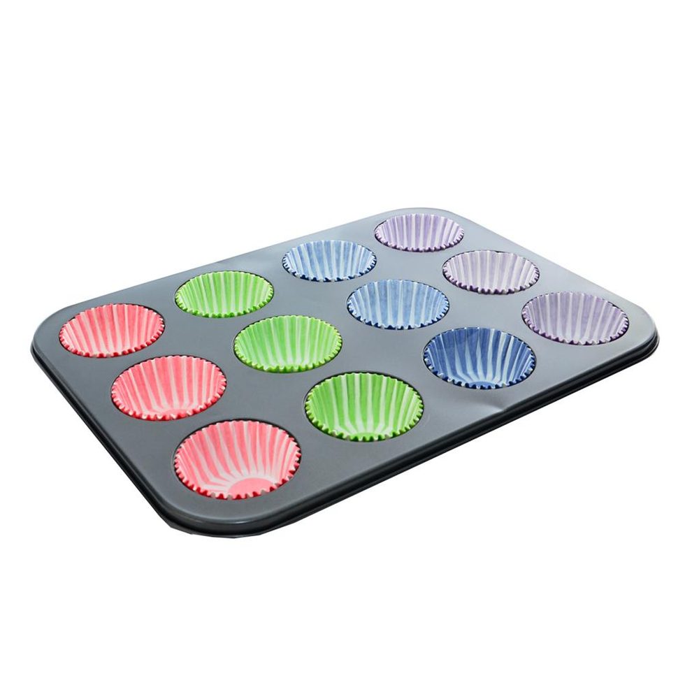 12 muffin sütőforma + 72 papíralap ajándékba - ORION