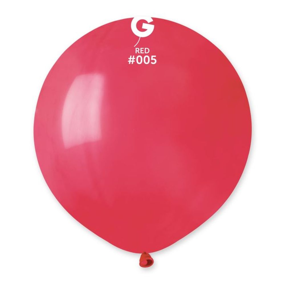 48 cm-es latex léggömb – Pasztell piros - 1 DB - SMART