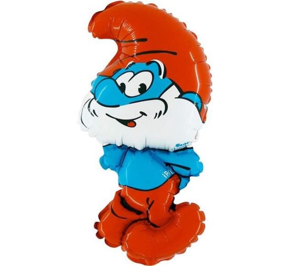 60 cm-es fólia léggömb - Apa Smurf - Flexmetal