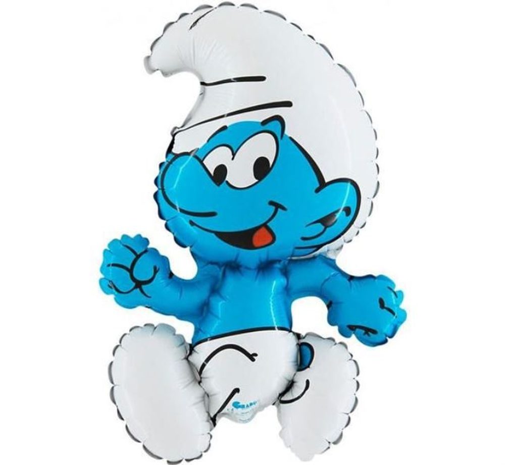 60 cm-es fólia léggömb - Smurf - Flexmetal