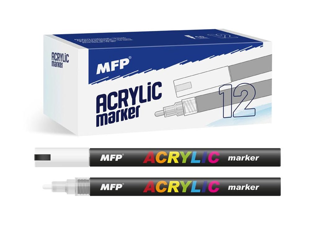 Akril filctoll 4mm - fehér 6410824 - MFP Paper