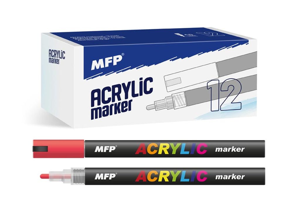 Akril filctoll 4mm - piros - MFP Paper
