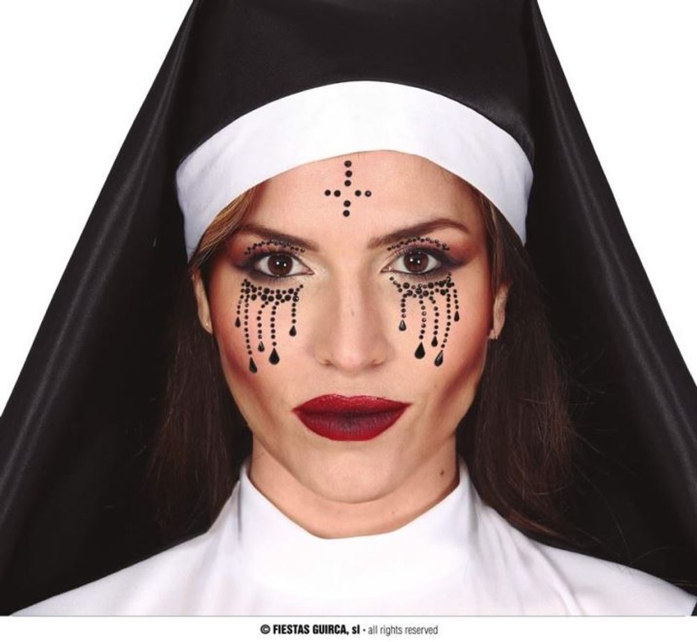 Arcfelragasztó kövek - Apáca - Halloween - GUIRCA