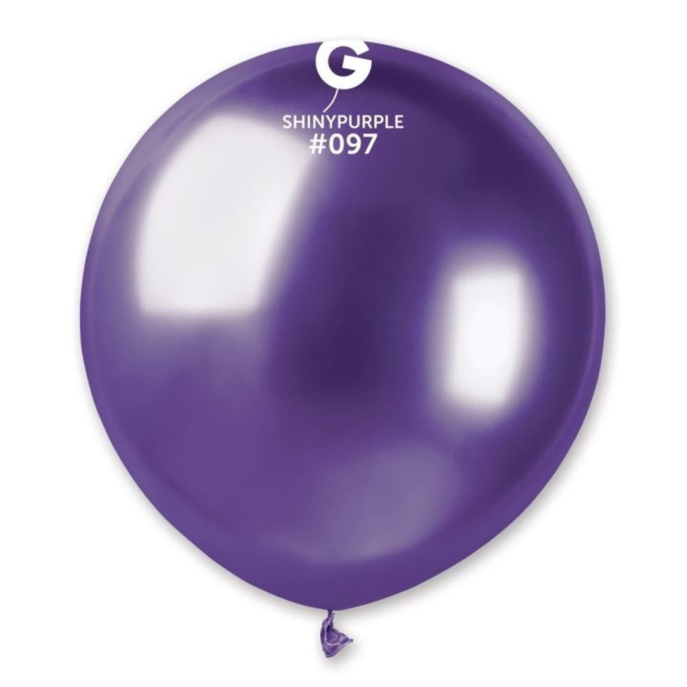 Fémes lila lufi 48 cm – fényes 1DB - SMART
