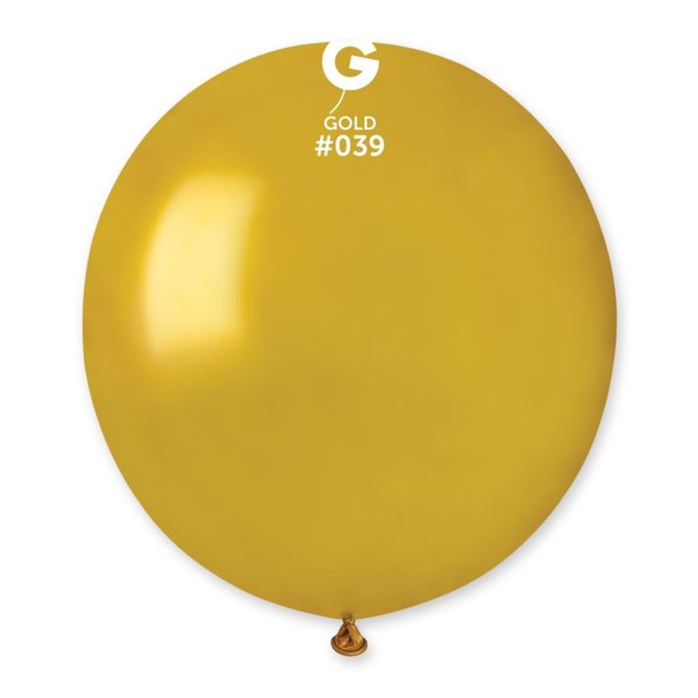 Fólia lufi 48 cm – Metálfényű arany