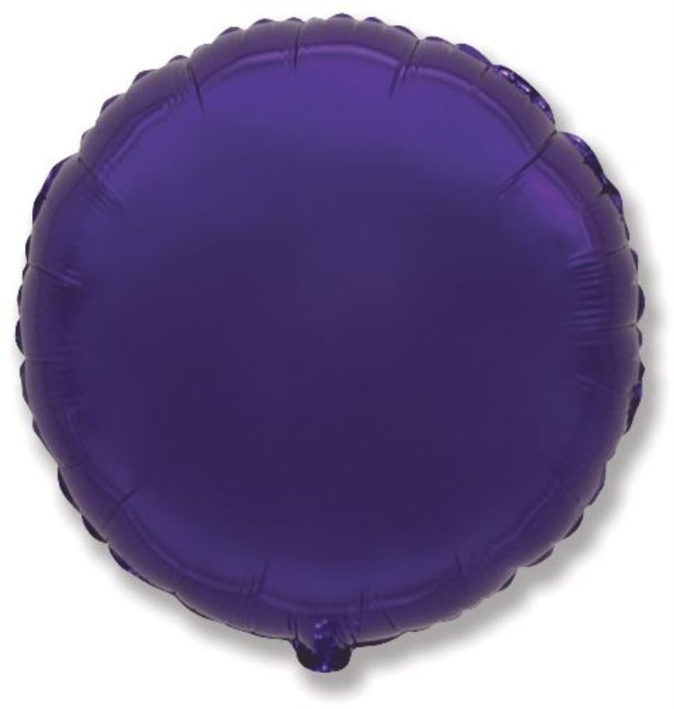 Fóliás léggömb 45 cm - Kerek lila - Flexmetal